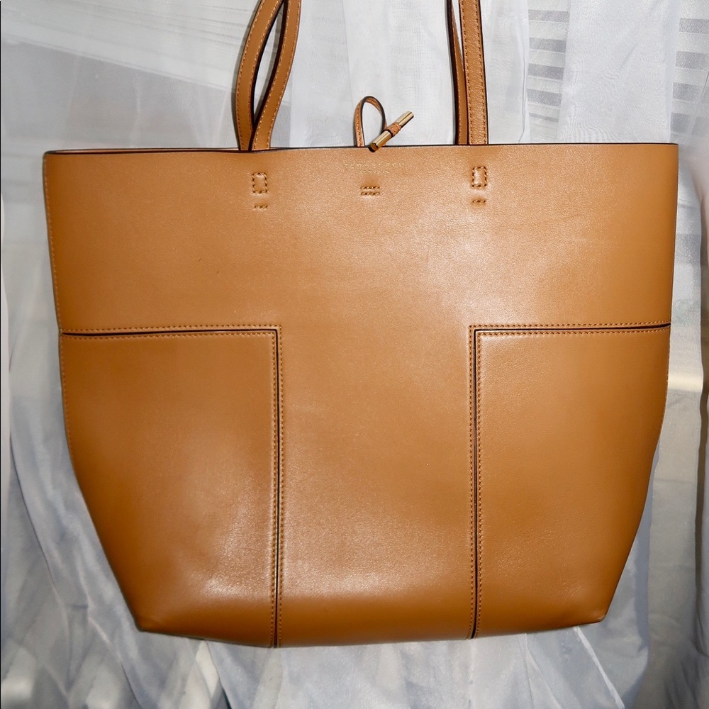 Tory Burch Block-T North/South British Tan Tote